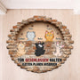 8567AGE1 3d druck effekt tur geschlossen halten katzen planen ausbruch personalisierte geschenke katze  fussmatte unregelmassige form 8567adsmd