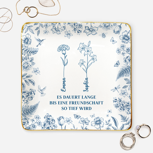 85992GE1 es dauert lange bis freundschaften so tief werden personalisierte geschenke beste freundin  schmuckschale toile de jouy 85992_35717611 381f 4e5c a003 3dabadaa6291