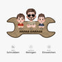 8610AGE5 papas garage personalisiertes geschenk  fussmatte papa opa unregelmassige form 8610adnhbb