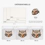 8626AGE3 ich regiere das haus personalisierte geschenke katze  fussmatte unregelmassige form auto 8626ad8yrd