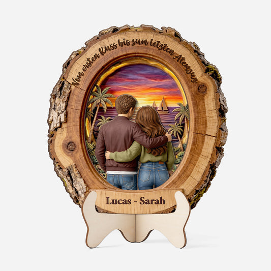 8721QGE1 3d druck effekt liebespaar personalisierte paar geschenke  holzaufsteller 8721qapwg