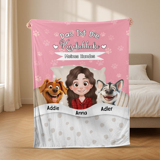 8724BGE1 das ist die kuscheldecke meines hundes personalisiertes hunde geschenk  decke schlafen 8724b8hsc_2