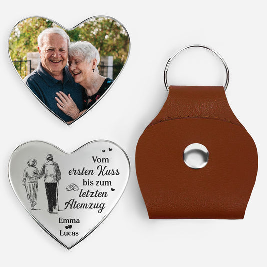 8802AGE1 vom ersten kuss bis zum letzten atemzug personalisierte geschenke paar  herz pocket hug schlusselanhanger foto 8802ajnqag