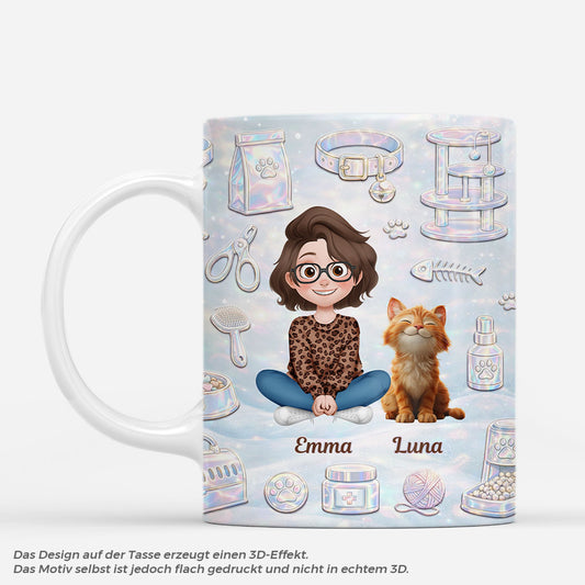 8935MGE1 3d druck effekt katze und mensch_ personalisierte geschenke katze  tasse holografie 8935m3vcd_1