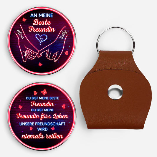 9012AGE1 unser band wird niemals reissen personalisiertes geschenk  pocket hug schlusselanhanger schwester freundin 9012aj8p1e