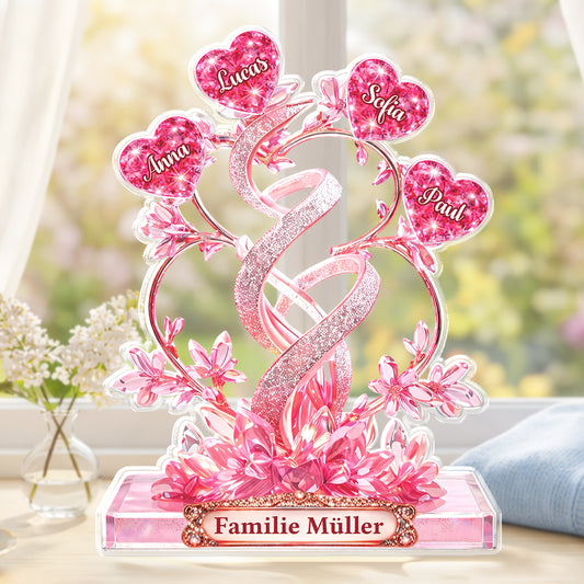 9081AGE1 3d druck effekt familie personalisiertes geschenk  acryl aufsteller 9081ar8pci