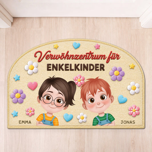 9110AGE1 3d druck effekt verwohnzentrum fur enkelkinder personalisiertes geschenk  fussmatte oma und opa unregelmassige form 9110adtyna