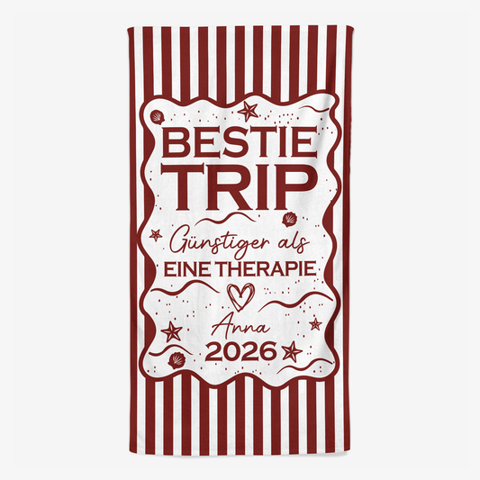 9150BGE1 bestie trip personalisierte geschenke  strandtuch 9150bsctf