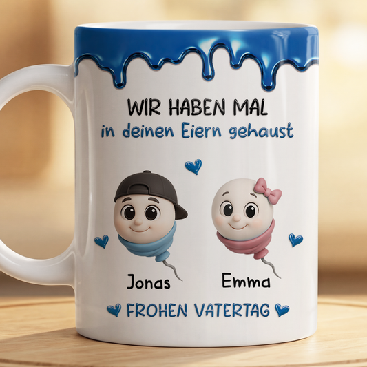 9185MGE2 3d druck effekt danke dass du uns nicht geschluckt hast muttertag vatertag personalisiertes geschenk  mama  papa tasse cartoon 9185mtfna