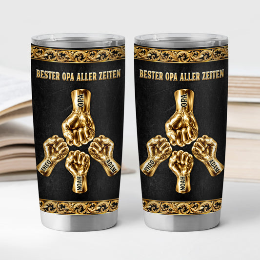 9204TGE2 3d druck effekt bester papa aller zeiten personalisierter thermobecher 590 ml papa opa gold 9204tnqmb