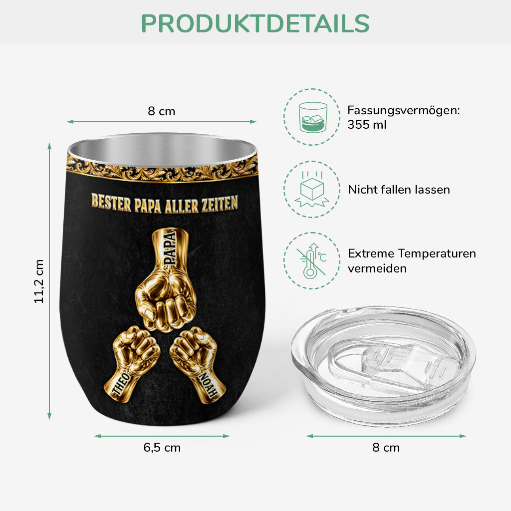 9204TGE3 3d optik bester papa aller zeiten personalisierter thermobecher 355 ml papa opa gold 9204tnqmb