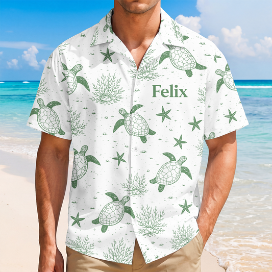 9283AGE2 meeresschildkroten personalisierte geschenke fur frauen  hawaiihemd 9283aaneza