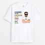 0004A040BGE2 personalisierte geschenke T Shirt legende opa papa