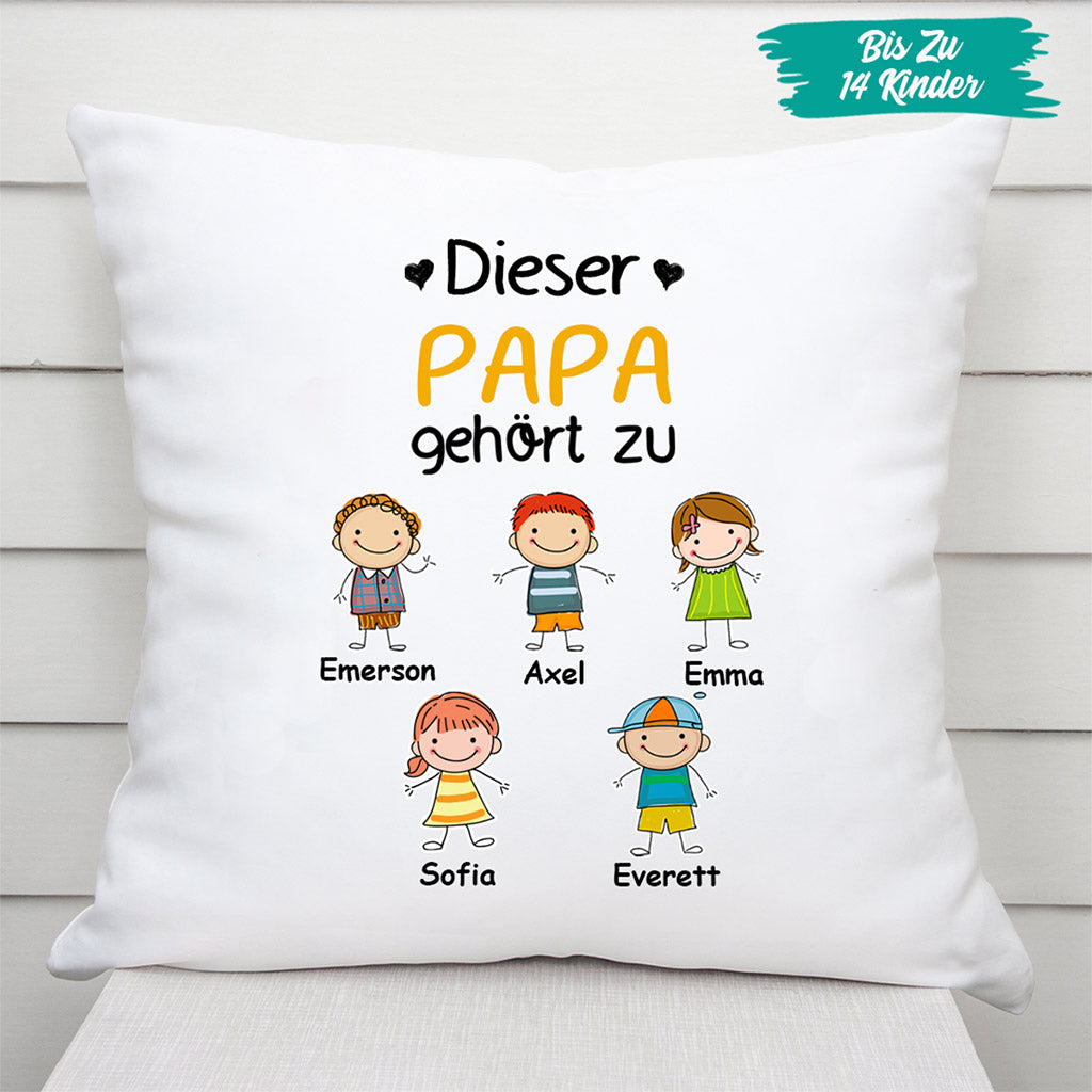 0014P040BGE1 personalisierte geschenke Kissen kinder opa papa