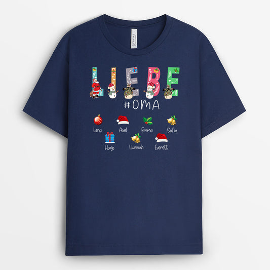 0022A040AGE1 personalisierte geschenke T Shirt weihnachten oma mama