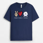 0084A010CGE2 individuelle T Shirt aufmerksamkeiten hunde hundeliebhaber frieden liebe