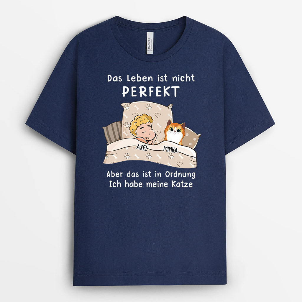 0090A010CGE2 Personalisierte Geschenke T Shirt Katze Katzenliebhaber Katzenbesitzer