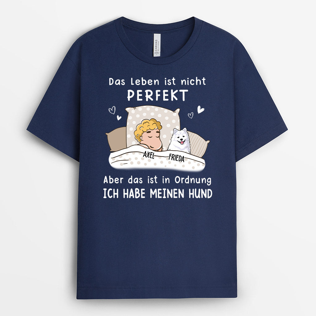 0090A010CGE2 individuelle T Shirt aufmerksamkeiten hunde hundeliebhaber schlafshirt