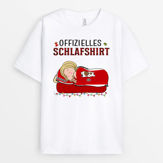 0099A010CGE1 personalisierte T Shirt geschenke hunde hundeliebhaber offizielles schlafshirt