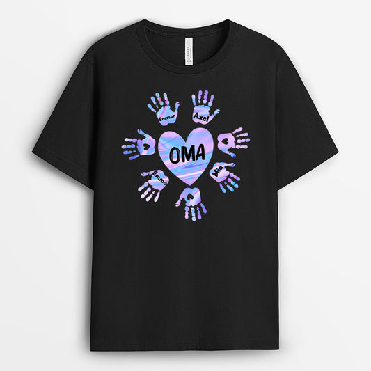 0143AGE1 personalisierte T Shirt geschenke herz oma mama