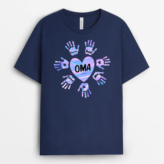 0143AGE2 personalisierte T Shirt geschenke herz oma mama