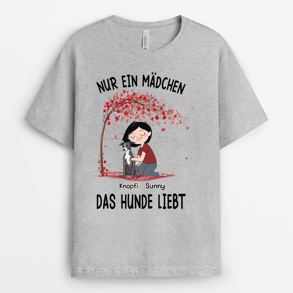 0154AGE2 personalisierte T Shirt geschenke hunde hundeliebhaber madchen