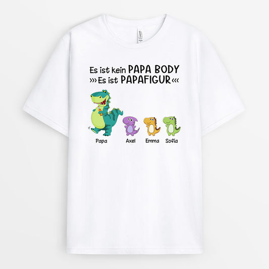 0268A200BGE2 individuelle T Shirt aufmerksamkeiten dinosaurier opa papa papafigur