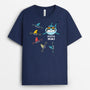 0276A560BGE2 personalisierte T Shirt geschenke hai opa papa kinder