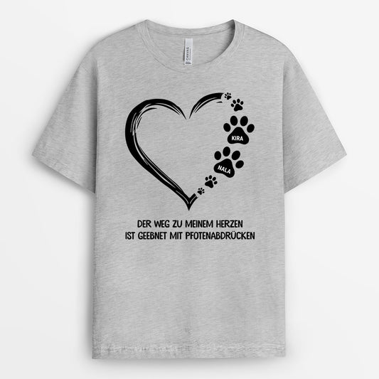 0362AGE2 personalisierte T Shirt geschenke herz hundeliebhaber katzenliebhaber