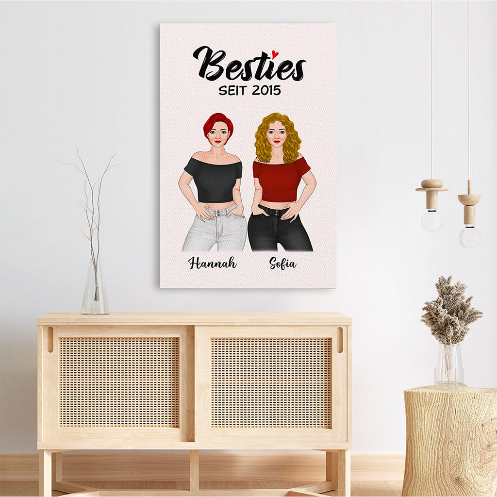 0370C267FGE3 personalisierte leinwande aufmerksamkeiten bestie freunde