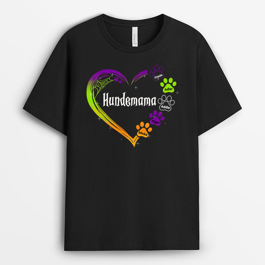 0456A160AGE2 Personalisierte Geschenke T Shirt Herz Mama Halloween_47fb17fc f209 43cb 83fb c91658721845
