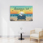 0489C595GGE3 Personliche Gaben Leinwand Menschen Paare Strand