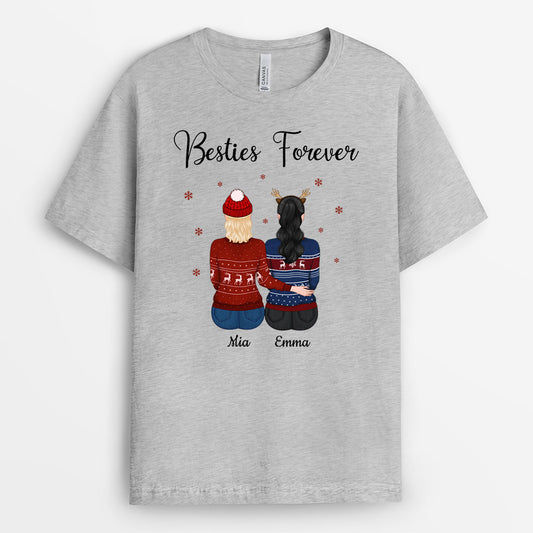 0508AGE2 Personalisierte Geschenke T shirt Weihnachten Besties Beste Freundin