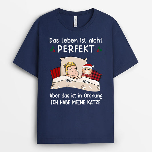 0523AGE2 Personalisierte Geschenke T Shirts Katze Katzenmama Katzenpapa Katzenbesitzer Weihnachten_bea0cd25 6033 4740 8512 551be8ffa000