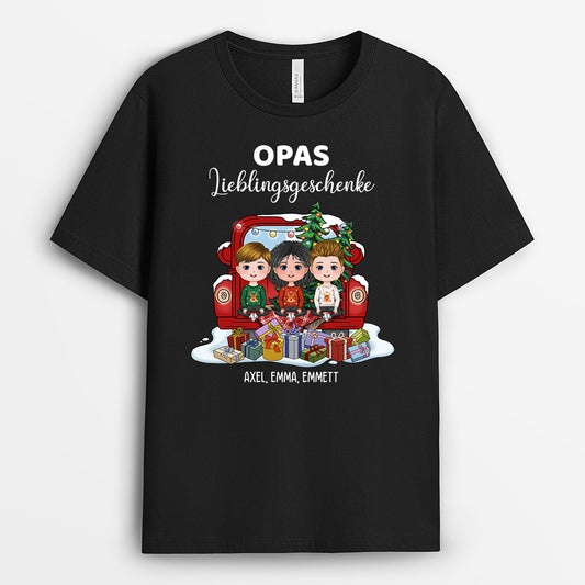 0539AGE2 Personalisierte Geschenke T Shirt Enkelkinder Oma Opa