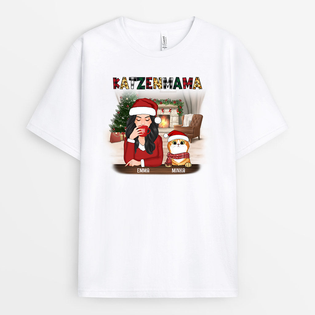 0542AGE3 Personalisierte Geschenke T Shirts Katzen Oma Mama