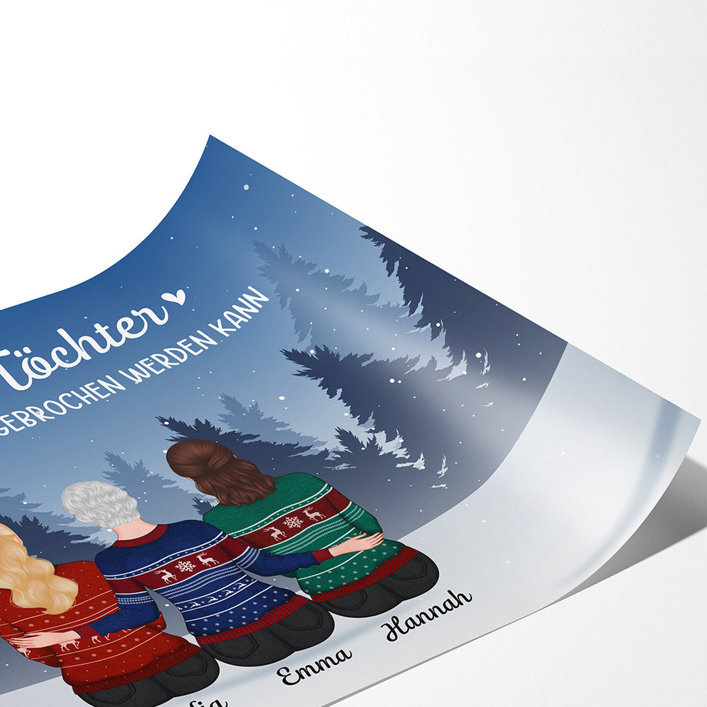 0549SGE2 Personalisierte Geschenke Poster Tochter Mama Oma Weihnachten