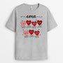 0599AGE1 Personalisierte Geschenke T Shirt Herzen Mama Oma Weihnachten