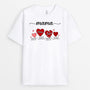 0599AGE2 Personalisierte Geschenke T Shirt Herzen Mama Oma Weihnachten