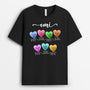 0738Age2 Personalisierte Geschenke T shirt Herzen Kinder Mama Oma