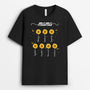 0742Age2 Personalisierte Geschenke T Shirt Blumen Kinder Mama Oma