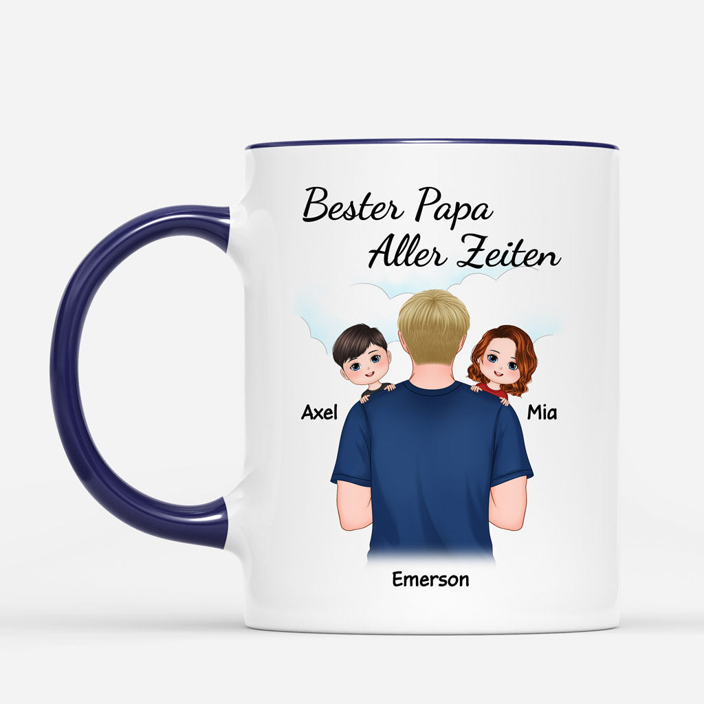 0771M290BGE2 0771M Personalisierte Geschenke Tasse Sohn Tochter Papa