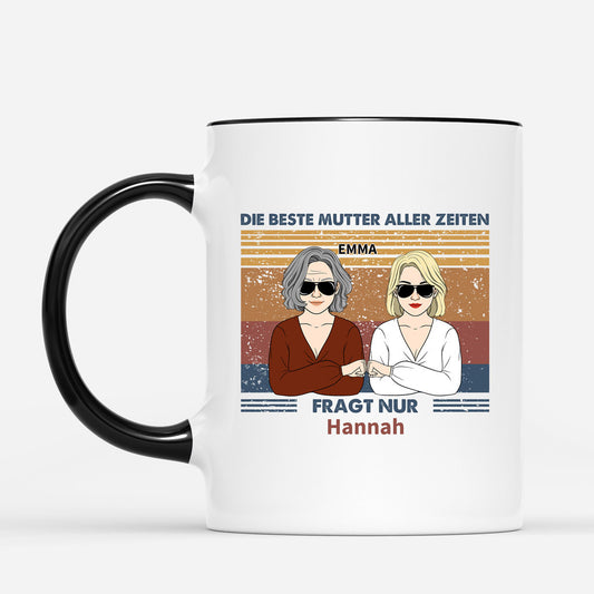 0776MGE2 Personalisierte Geschenke Tasse Beste Mama Kinder Mama Oma