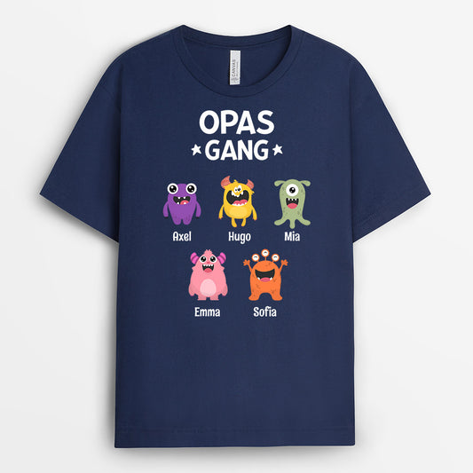 0795AGE2 Personalisierte Geschenke T Shirt Kinder Papa Opa