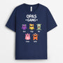 0795AGE2 Personalisierte Geschenke T Shirt Kinder Papa Opa