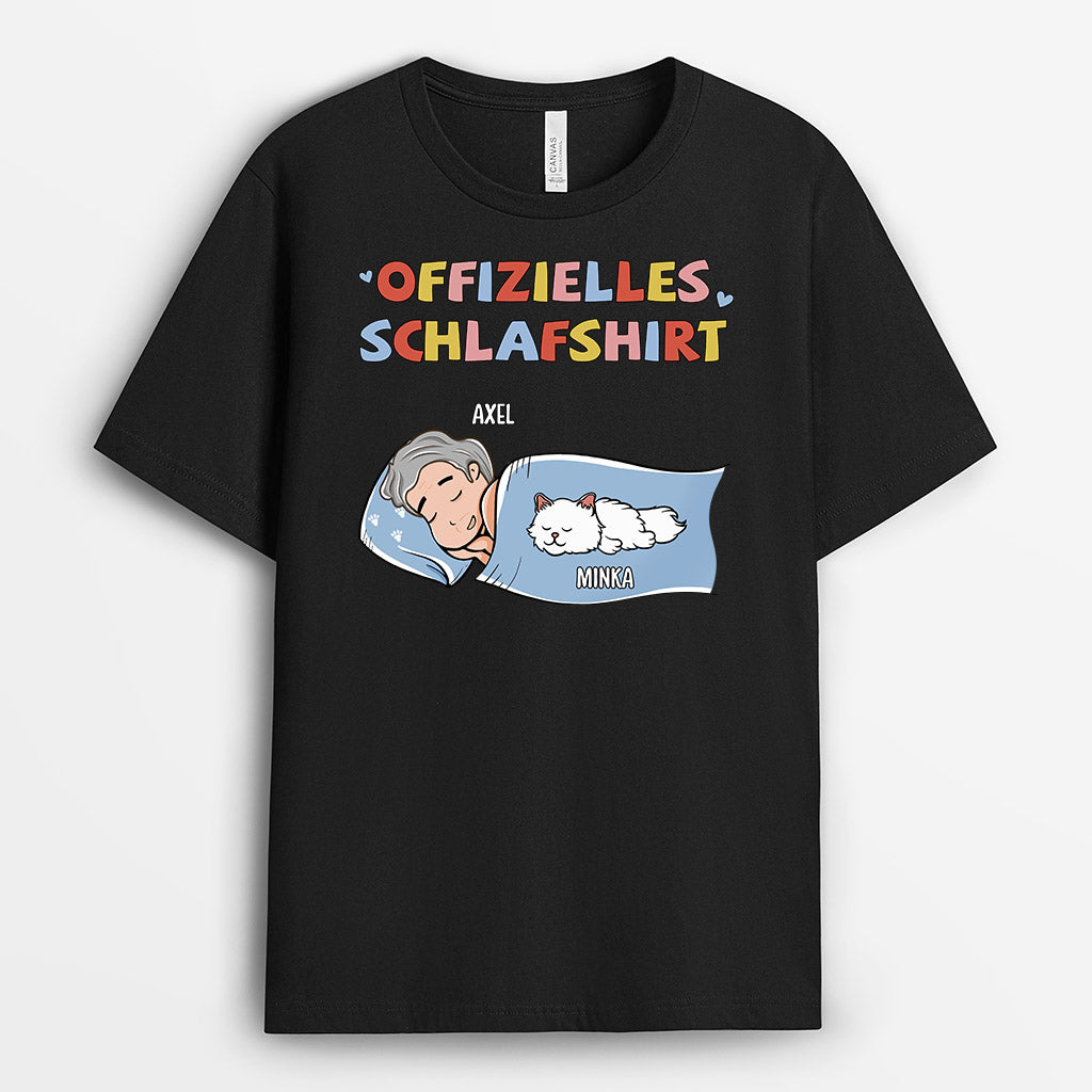0804AGE1 Personalisierte Geschenke T Shirt Katzen Katzenliebhaber Katzenbesitzer