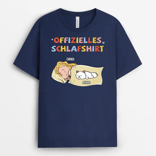 0804AGE2 Personalisierte Geschenke T Shirt Katzen Katzenliebhaber Katzenbesitzer
