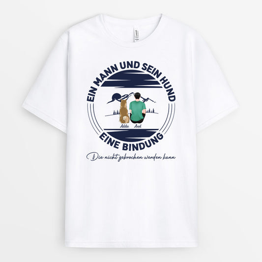 0806AGE2 Personalisierte Geschenke T Shirt Hunde Hundebesitzer Hundeliebhaber Hundemama Hundepapa