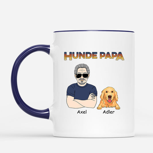 0821MGE2 Personalisierte Geschenke Tasse Hunde Hundebesitzer Hundepapa
