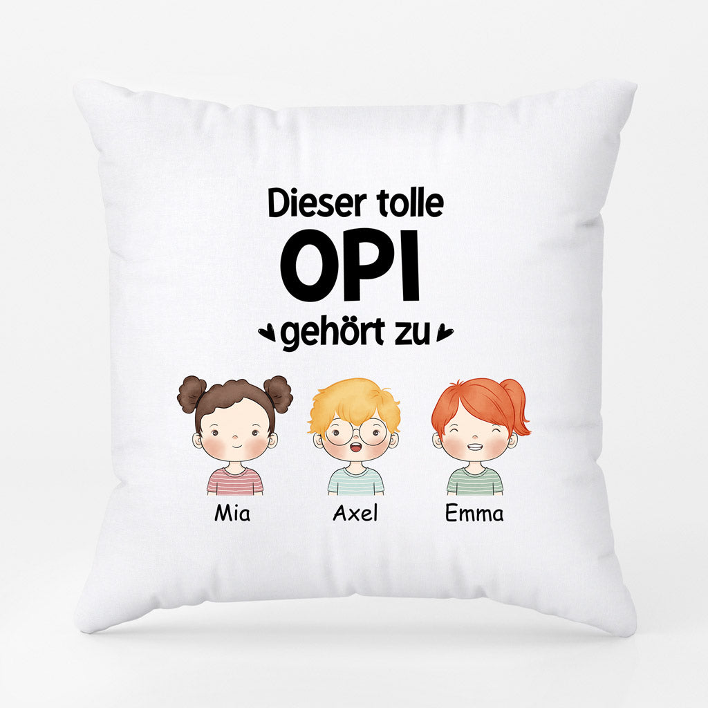 0840PGE3 Personalisierte Geschenke Kissen Kinder Papa Opa